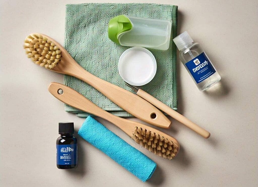 Tools to clean Faux leather stains